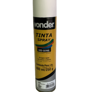 Tinta Spray Branco Fosco 400ml/250g - Vonder